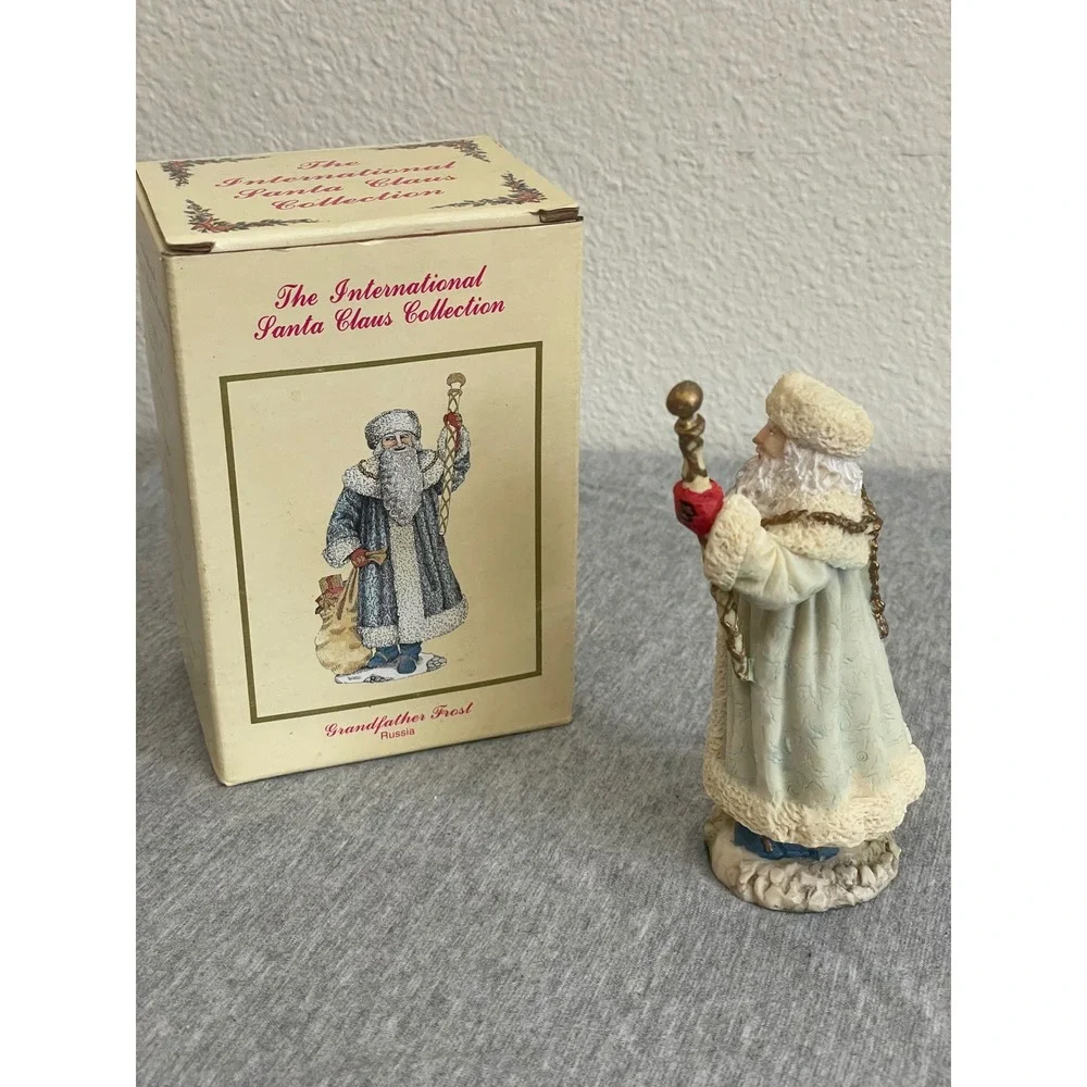 International Santa Claus Collection Grandfather Frost Russia SC12 Blue Figurine